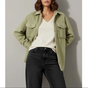 Women's reformation Giles Olive Green Jacket